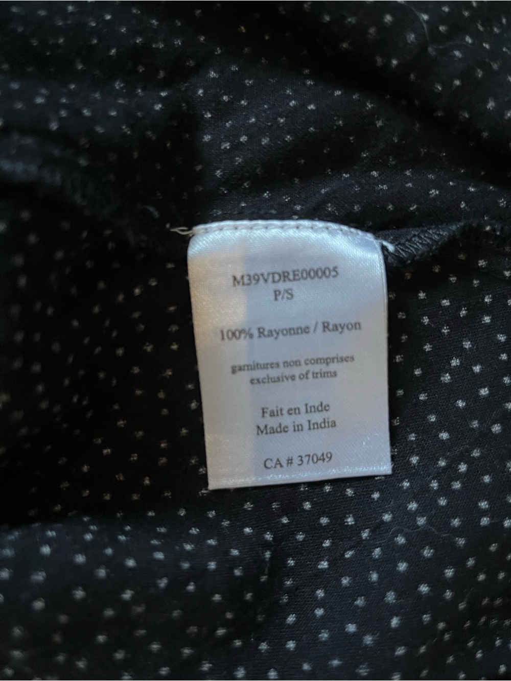 Vero Moda Black Polka Dot V‑Neck Dress size small - Picture 8 of 8